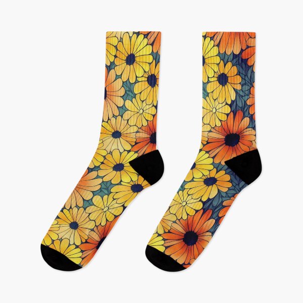Item preview, Marigold Flowers Pattern Print designed and sold by ThePurpleMelon.