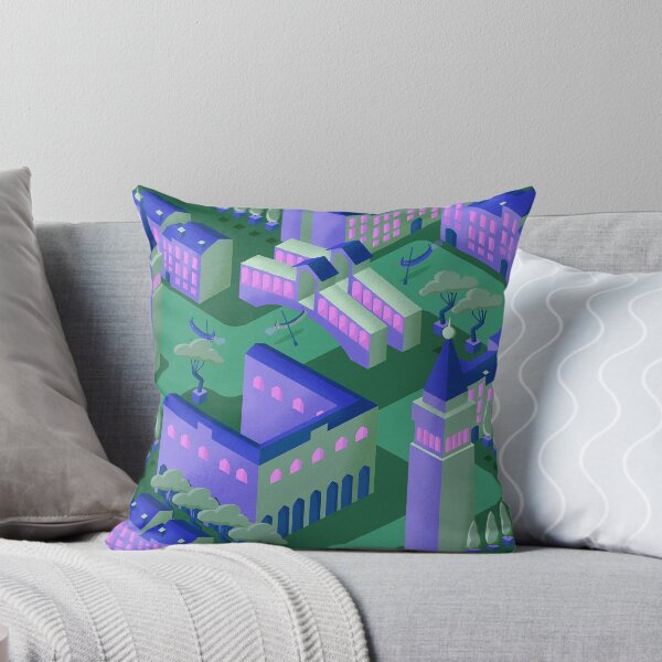 Item preview, Isometric Future Venice in haunted green designed and sold by BeccaDoodles.