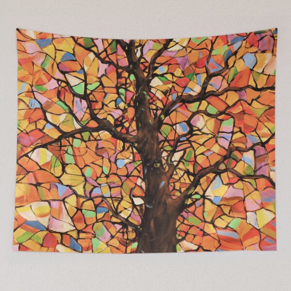 Item preview, Autumn Forest Stained Glass  designed and sold by DeusExMachina1.