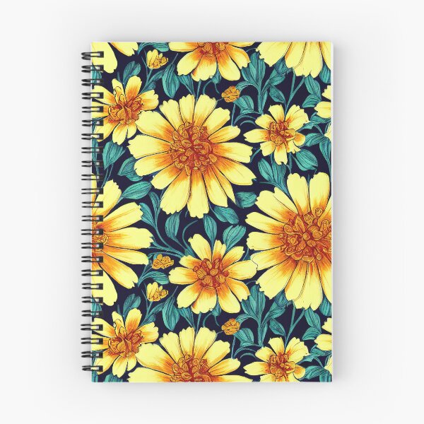 Item preview, Marigold Flowers Pattern Print designed and sold by ThePurpleMelon.