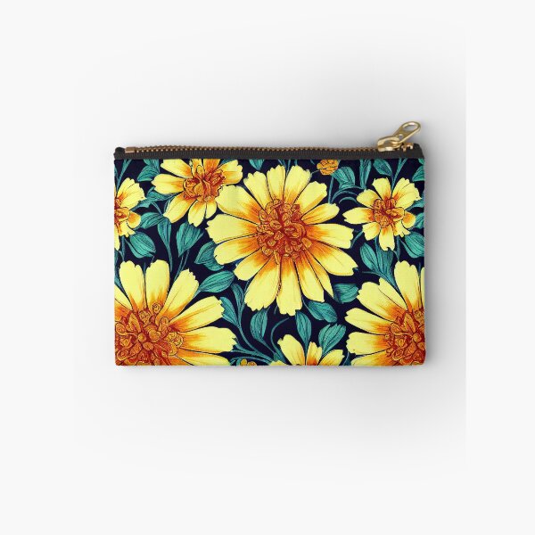 Item preview, Marigold Flowers Pattern Print designed and sold by ThePurpleMelon.