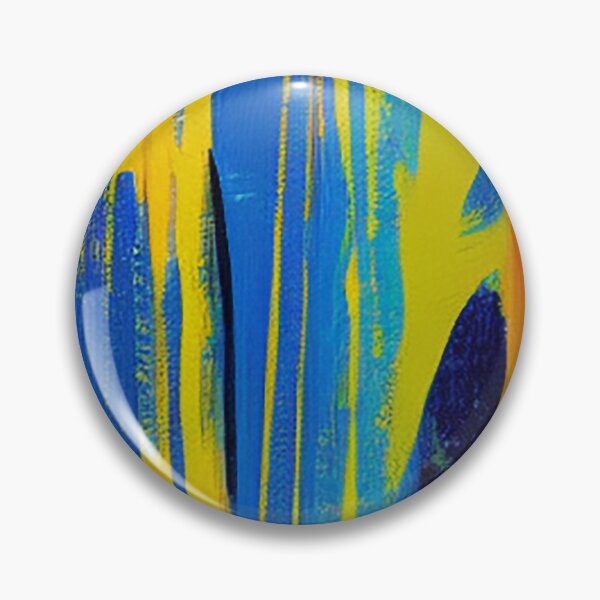 Artikelvorschau, Blue Orange and Yellow Abstract entworfen und verkauft von DeepSymbolism.
