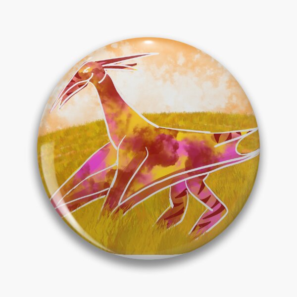 Item preview, Pterosaur against a marmalade sky designed and sold by Panterra2212.