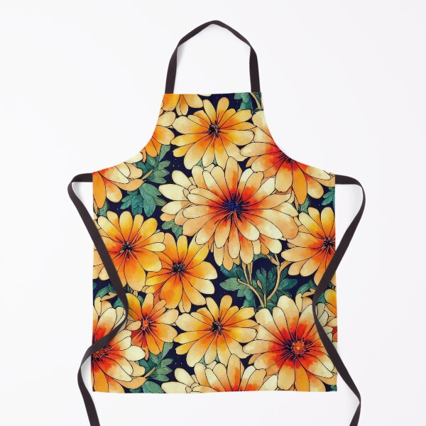 Item preview, Marigold Flowers Pattern Print designed and sold by ThePurpleMelon.