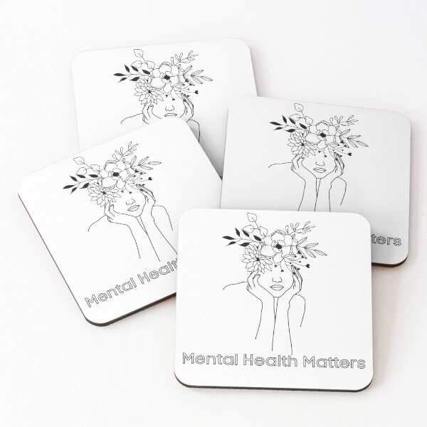 Item preview, Metal Health Matters | Line Art designed and sold by BuraxisQuotes.