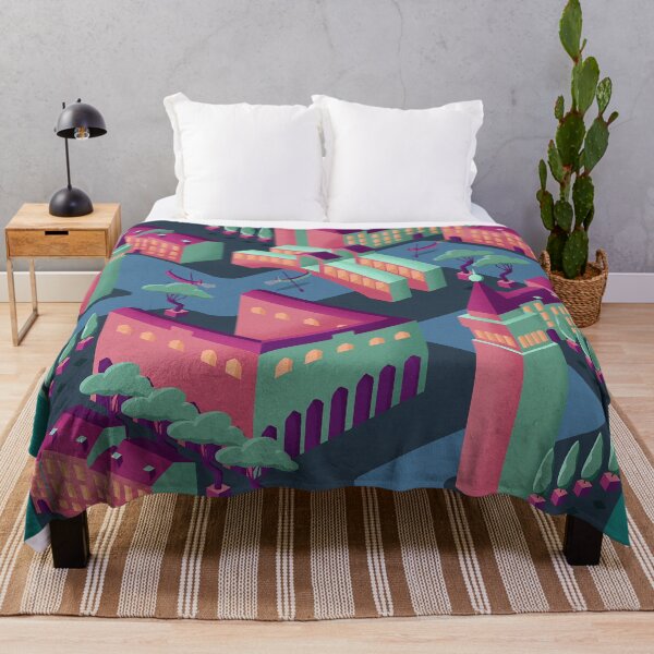 Item preview, Isometric Future Venice in pink and green designed and sold by BeccaDoodles.