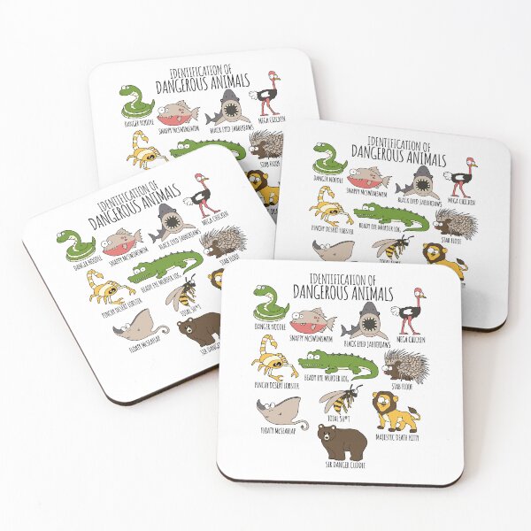 Item preview, Cute Funny Animal Lover's Identification of Dangerous Animals designed and sold by Nerd Shizzle.