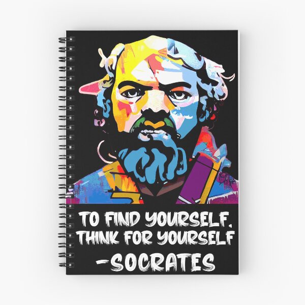 Aperçu de l'œuvre Pensez par vous-même (Socrate) créée et vendue par NuminousYes.