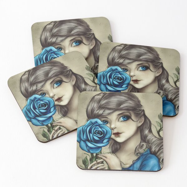 Artikelvorschau, Das Mädchen mit der blauen Rose 04 entworfen und verkauft von GOLDENLIONPERU.
