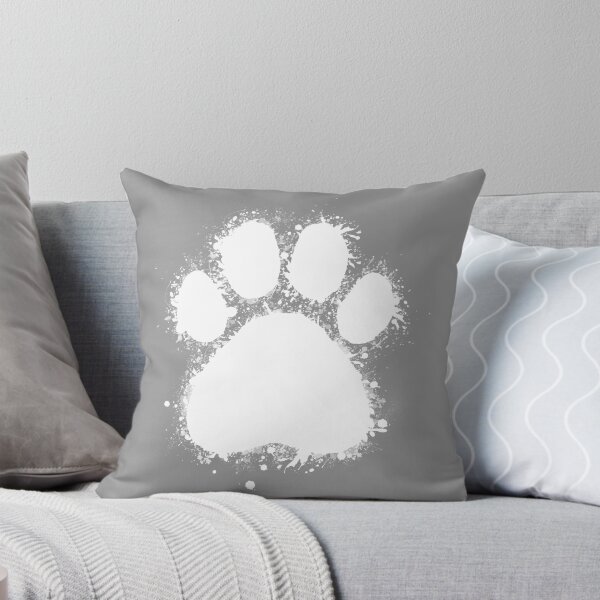 Item preview, Splatter Paint Paw Print (White) designed and sold by BluArt422.
