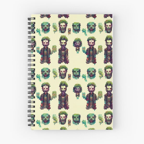 Item preview, Pixel Zombie Fun and Goofy Halloween Pattern designed and sold by DennistonMade.