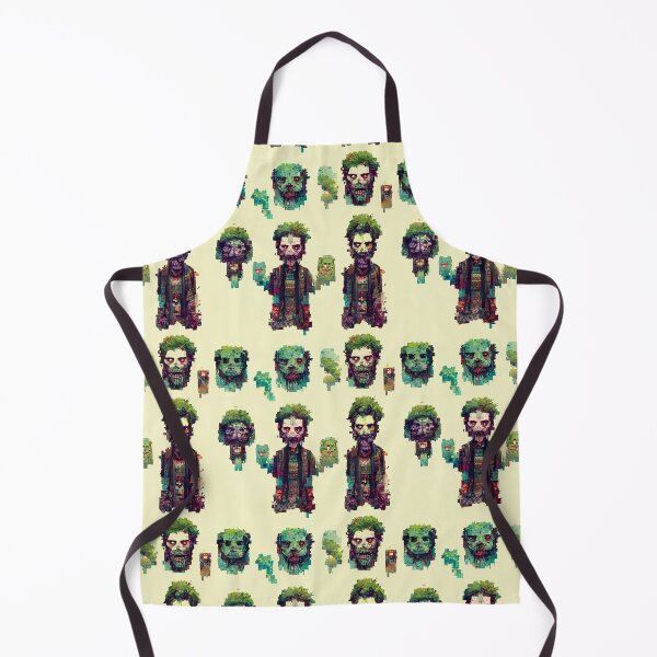 Item preview, Pixel Zombie Fun and Goofy Halloween Pattern designed and sold by DennistonMade.