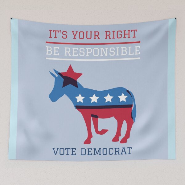 Item preview, Your right to vote democrat donkey designed and sold by LGMmugsdesign.