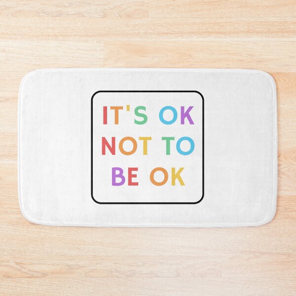 Item preview, OK not to be OK - Mental Health for kids - colorful text designed and sold by Inspirationmotivation.