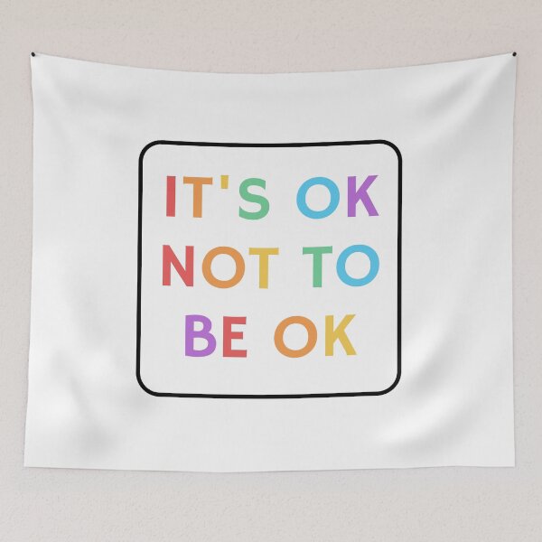 Item preview, OK not to be OK - Mental Health for kids - colorful text designed and sold by Inspirationmotivation.