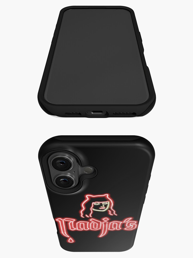 Aperçu 3 sur 4. Coque iPhone avec l'œuvre Discothèque de Nadja (fond noir) créée et vendue par azweaponx23.