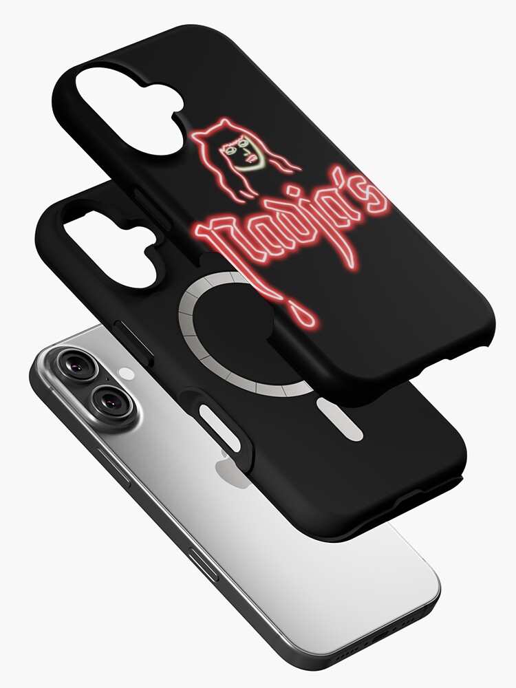 Aperçu 2 sur 4. Coque iPhone avec l'œuvre Discothèque de Nadja (fond noir) créée et vendue par azweaponx23.