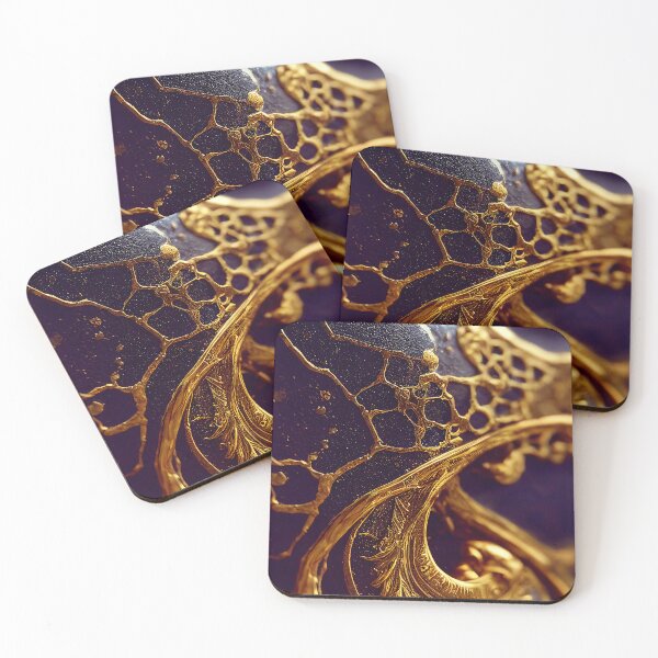 Item preview, Gold decoration on blue enamel designed and sold by BrickBick.