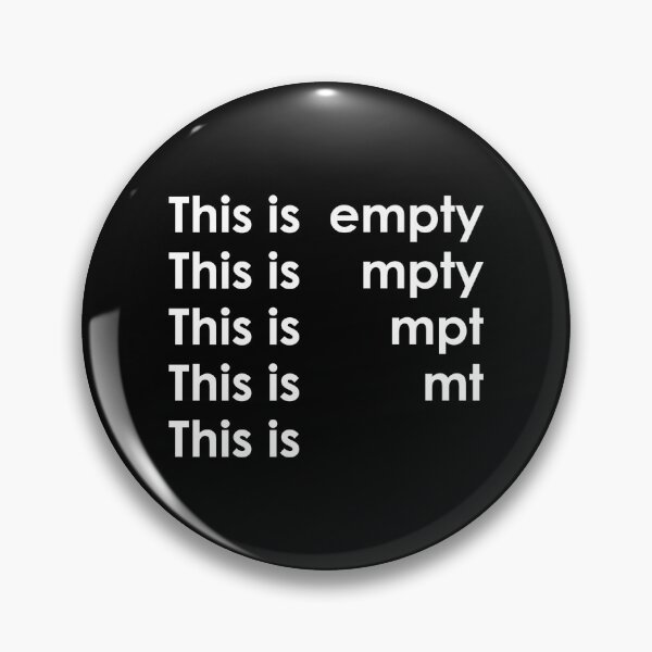 Item preview, This is Empty designed and sold by AdsInspiration.