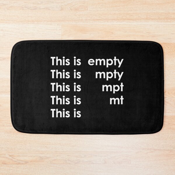 Item preview, This is Empty designed and sold by AdsInspiration.