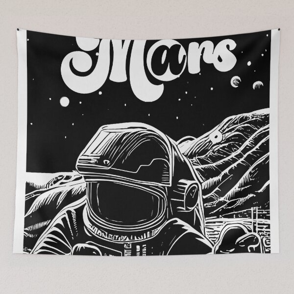 Item preview, Astronaut on Planet Mars designed and sold by YummaTsuki.