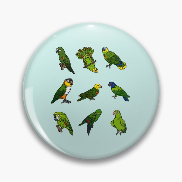 Item preview, parrots sticker set designed and sold by Animster.