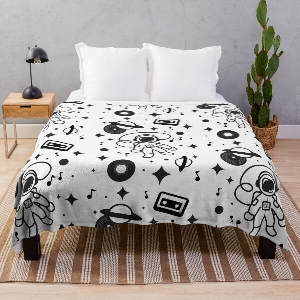 Item preview, Vibing Astronaut Black and White Monochrome Design designed and sold by vron615.