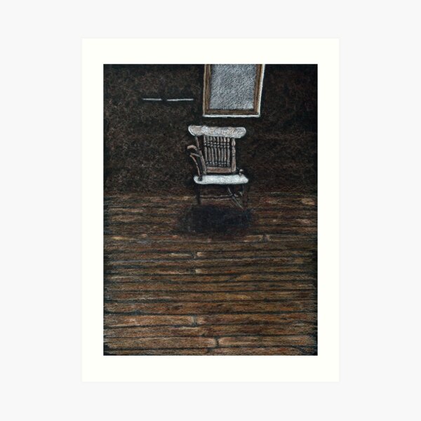 Ghost Town Chair--Warmer Version Art Print
