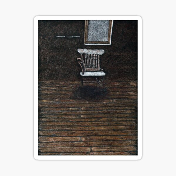 Ghost Town Chair--Warmer Version Sticker