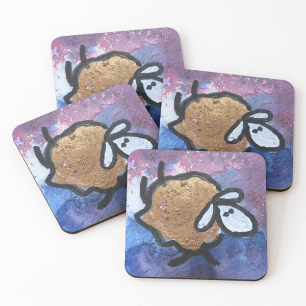 Item preview, UnFolding the Ewe-niverse #40 mixed media and ink painting of sheep designed and sold by ChillonLeachArt.