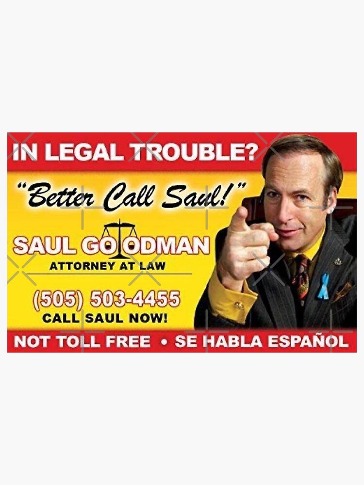 Artwork view, Better Call Saul designed and sold by Bien Design