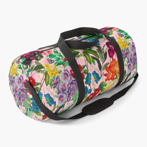 Item preview, Exotic flowers and leaves heaven, leaves and flowers tropical pattern, botanical illustration, pink floral illustration  designed and sold by ZeinabTaha.