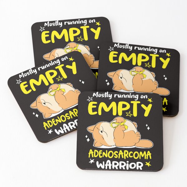 Item preview, Mostly running on Empty Adenosarcoma Warrior designed and sold by ElizabethS809.