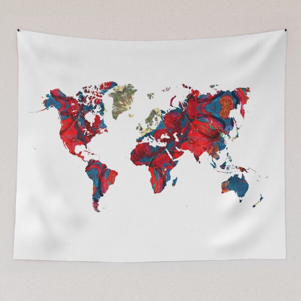 Item preview, world map art 8 designed and sold by Lionmixart.