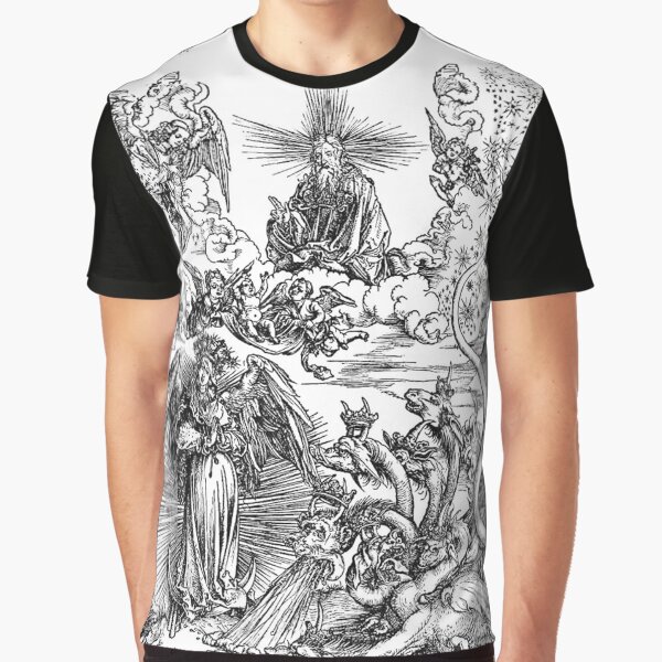 HD The Woman Clothed with the Sun and the Seven-headed Dragon - Graphic T-Shirt