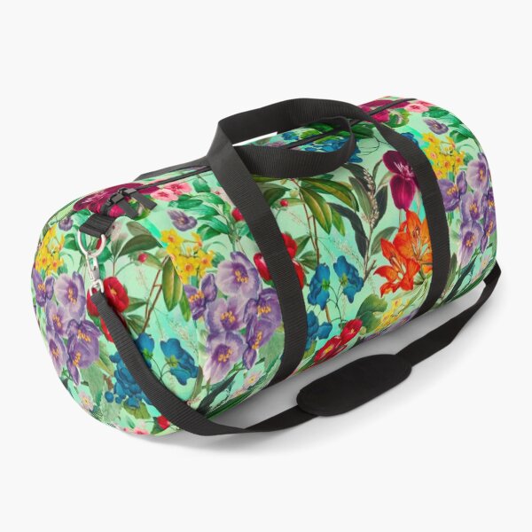 Item preview, Exotic flowers and leaves heaven, leaves and flowers tropical pattern, botanical illustration, green mint floral illustration  designed and sold by ZeinabTaha.