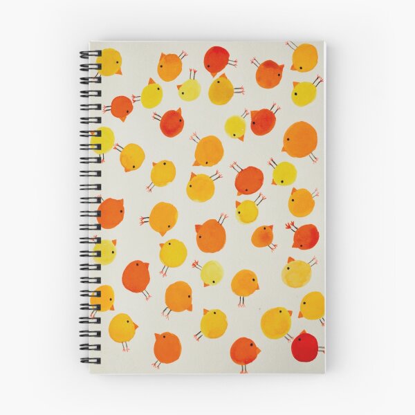 Item preview, yellow and orange birds notebook/prints/cards/phone cases designed and sold by bearshapedspher.
