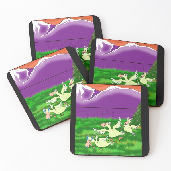 Item preview, Ducks waddle near Mountains designed and sold by LaurelsArtwork.