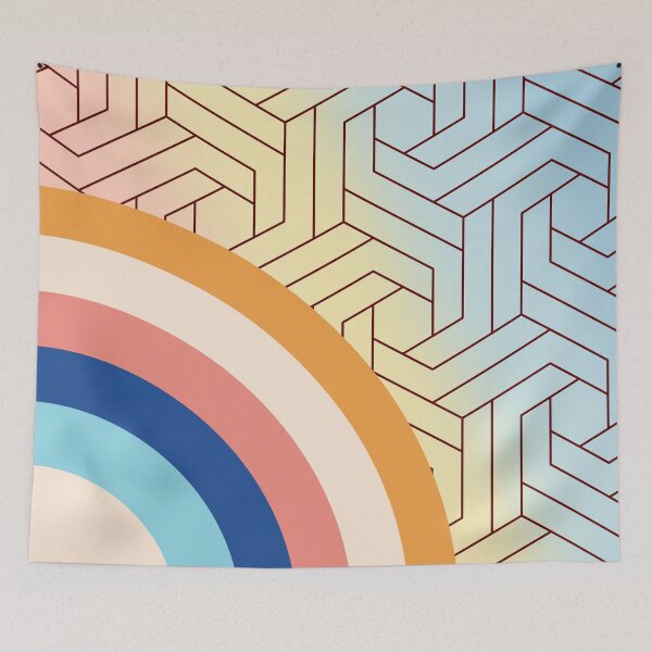Item preview, abstract retro art designed and sold by ApurwaArtShop.