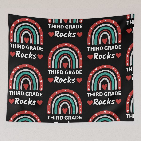 Item preview, Third Grade Rocks Third Grade Squad Vibes Teacher Student designed and sold by Trankix.