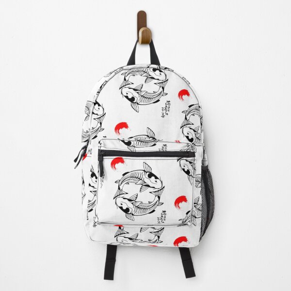 Item preview, Koi Fish Black Line Drawing Illustration Design designed and sold by EarthArtDesigns.