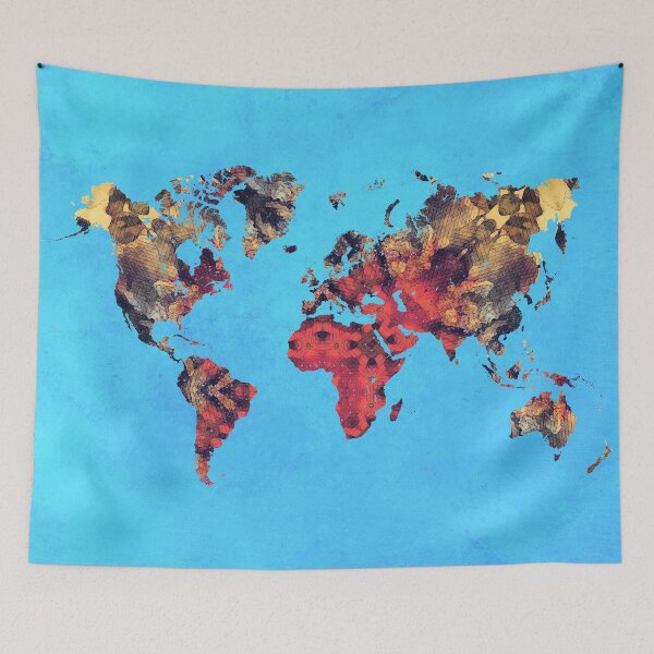 Item preview, world map art 9 designed and sold by Lionmixart.