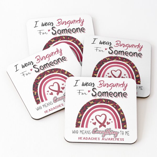 Item preview, Headaches Awareness I Wear Burgundy for Someone Who Means Everything To Me designed and sold by GennieShop.