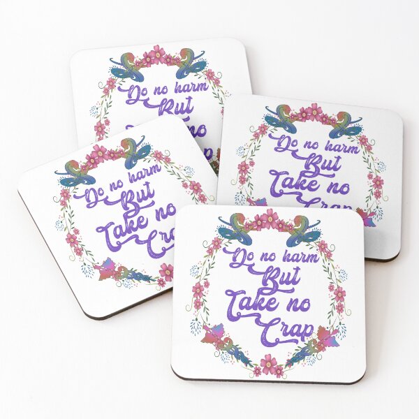Item preview, Do no harm but take no crap,,floral,V777.  designed and sold by Chakilogy.