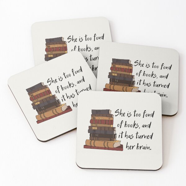 Item preview, Louisa May Alcott Quote She is too fond of books, and it has turned her brain. Work: A Story of Experience designed and sold by violet-hope.