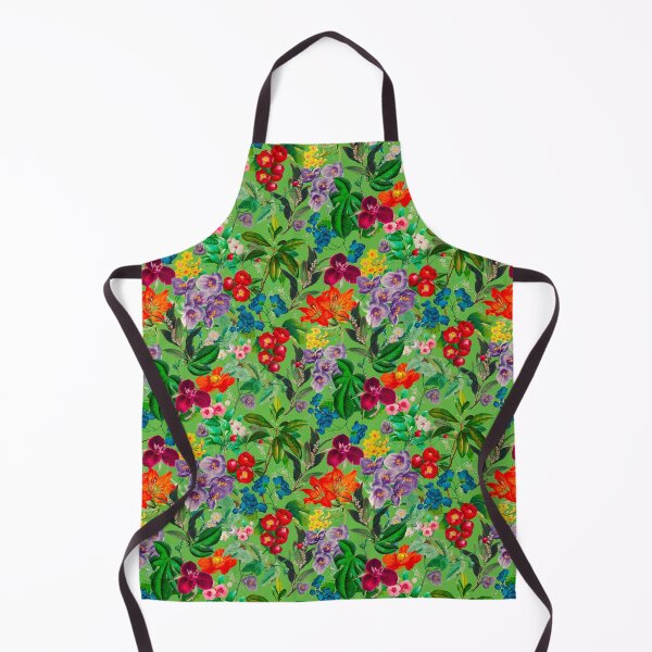 Item preview, Exotic Cute flowers and leaves heaven, leaves and flowers tropical pattern, botanical illustration, green floral illustration designed and sold by ZeinabTaha.