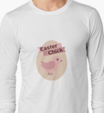 Pink Easter Chick Long Sleeve T-Shirt