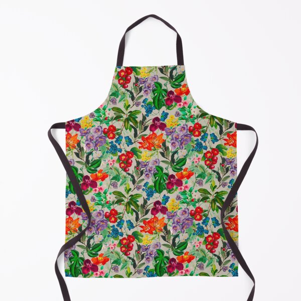 Item preview, Exotic Cute flowers and leaves heaven, leaves and flowers tropical pattern, botanical illustration, off white floral illustration designed and sold by ZeinabTaha.