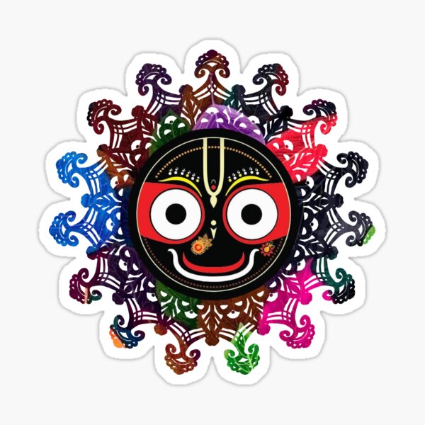 "Jagannath jai Jagannath lord Jagannath " Sticker for Sale by Krishnavi