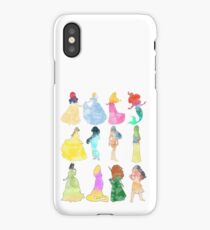 Princesses watercolor iPhone Case/Skin